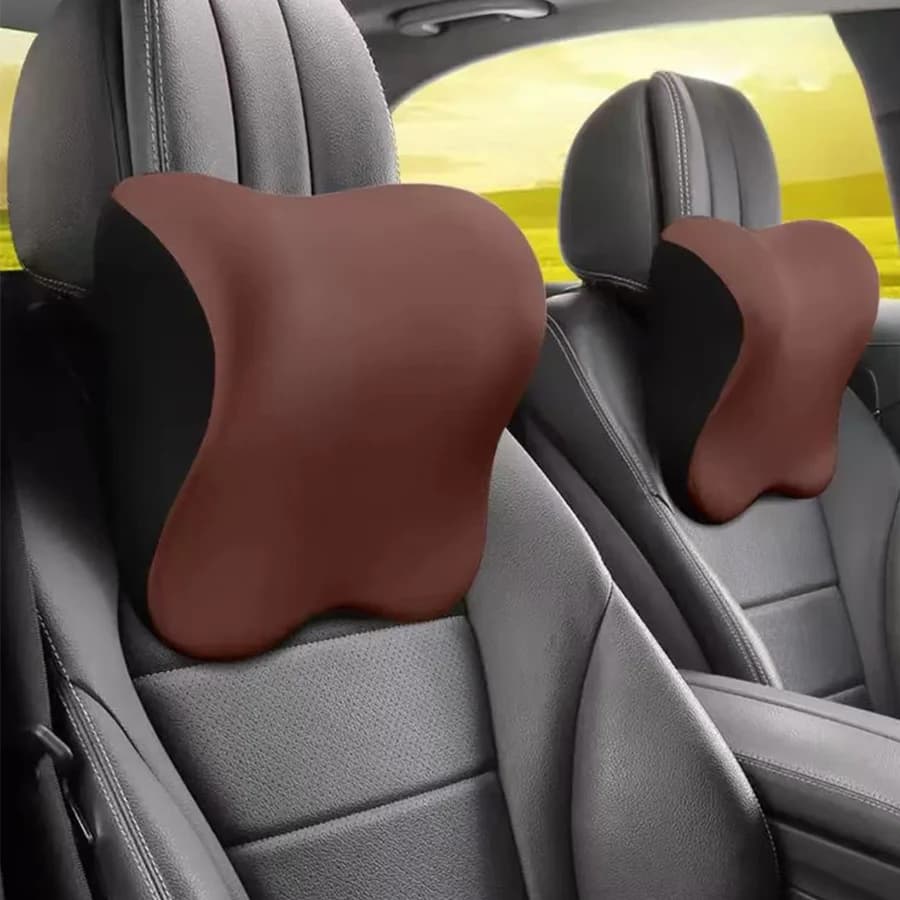 Neck Pillow Car Seat Headrest Support Memory Foam Waist Pillow Qnd Neck Pillow; Car Travel Backrest Support Car interior Accesso