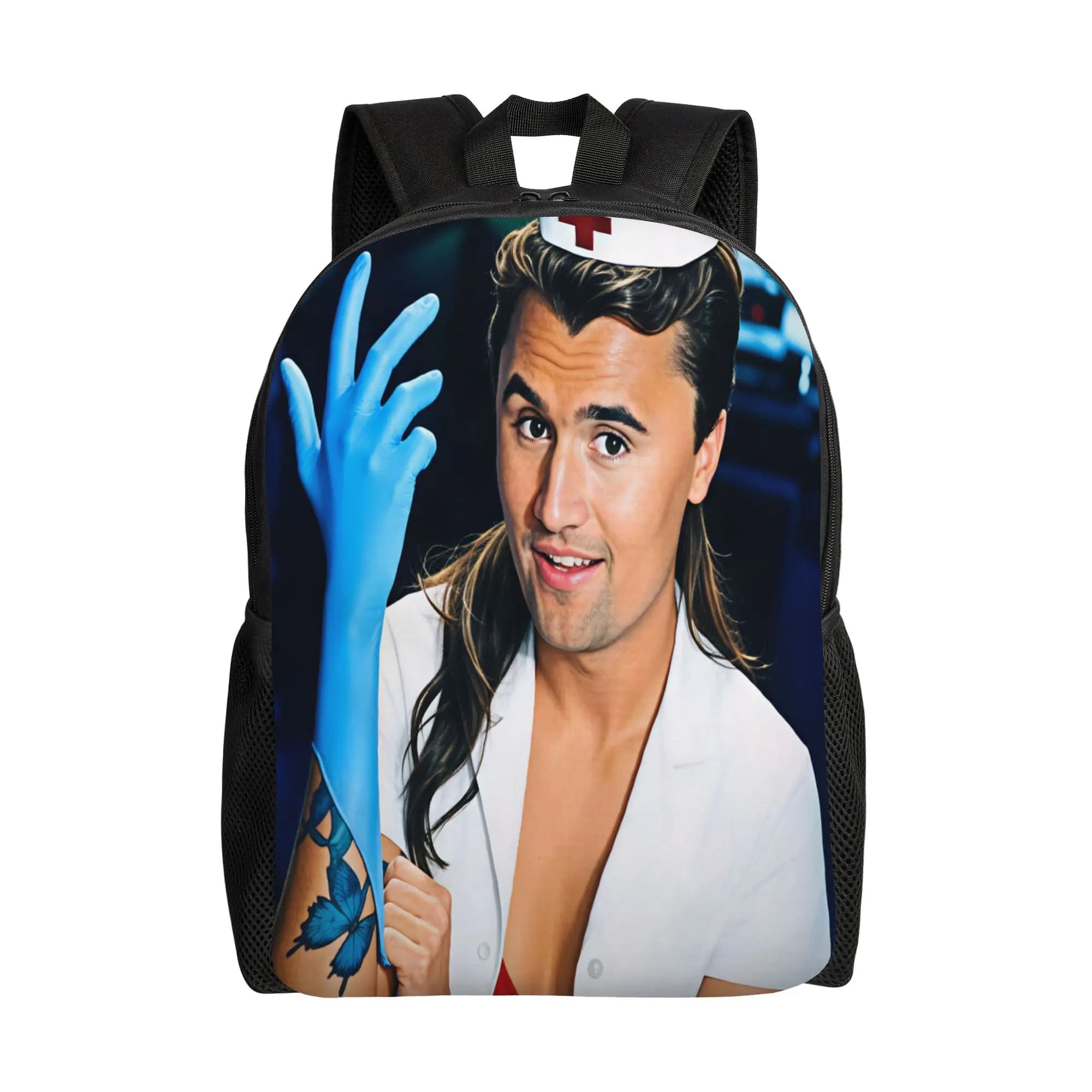 Nurse Charlie Kirk Backpack Outdoor Style Backpacks Women Men High Quality Big School Bags Kawaii Rucksack