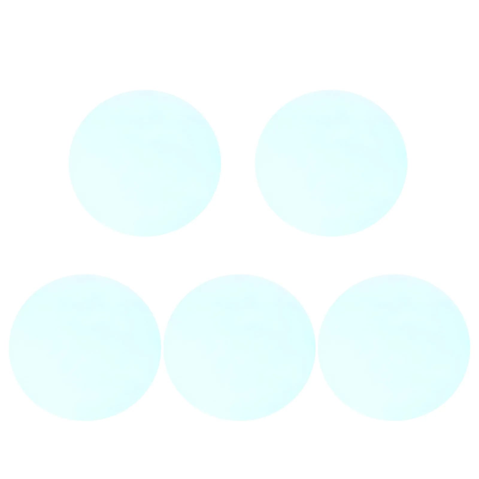 5 Pieces Luminous Colorful Pellicle Transparent for DIY Lighting, 15 Cm Round Sheets, Lamp Diffuser, Handicraft Filters and Festive Decorations