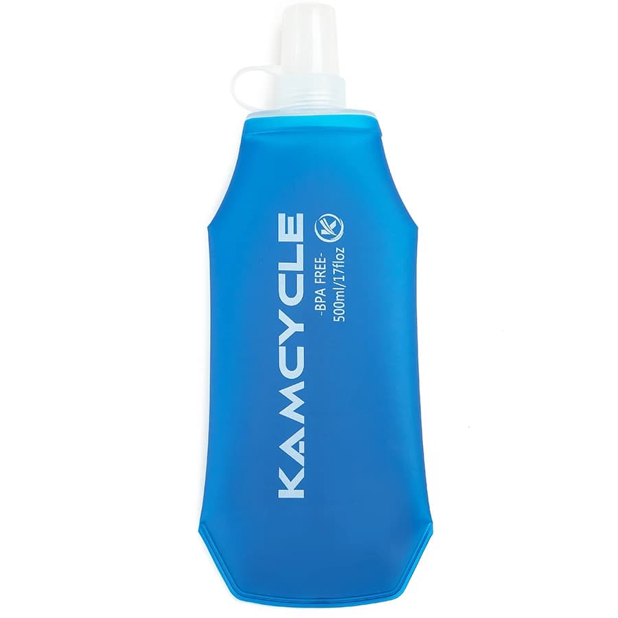 500ml Soft Water Bottle, TPU Foldable Water Bottle for Hydrating Backpack, Running Vest, Water Bottle Hiking and Cycling
