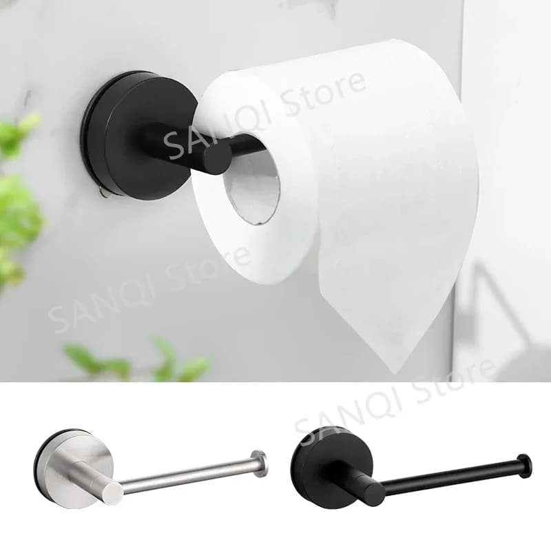 Portarotolo per Carta Igienica in Acciaio Inossidabile, Portasciugamani da Parete Senza Foratura, Accessori Bagno