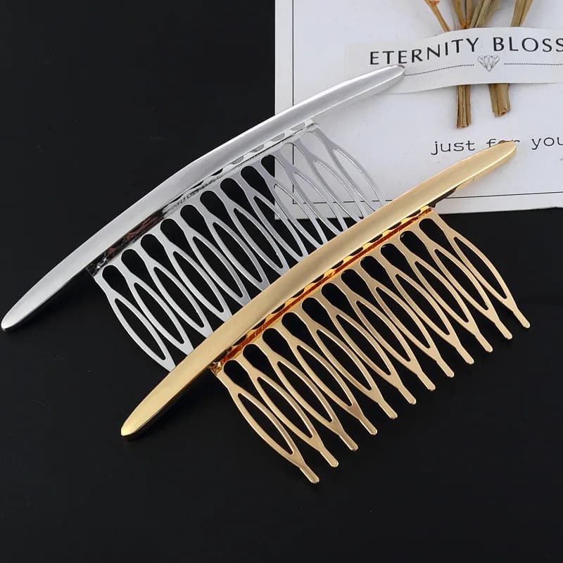 Eleganti pettini per capelli in metallo per donne ragazze moda fermagli per capelli lucidi perni styling per capelli per donne pettine accessori per capelli femminili