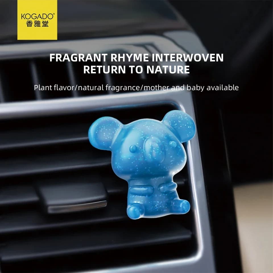 Deodorant for Auto Xiangyatang Koala, Clip for Ventilation Bag, Solid Perfume, Car Ornament, Ecological Material, Long Life Fragrance
