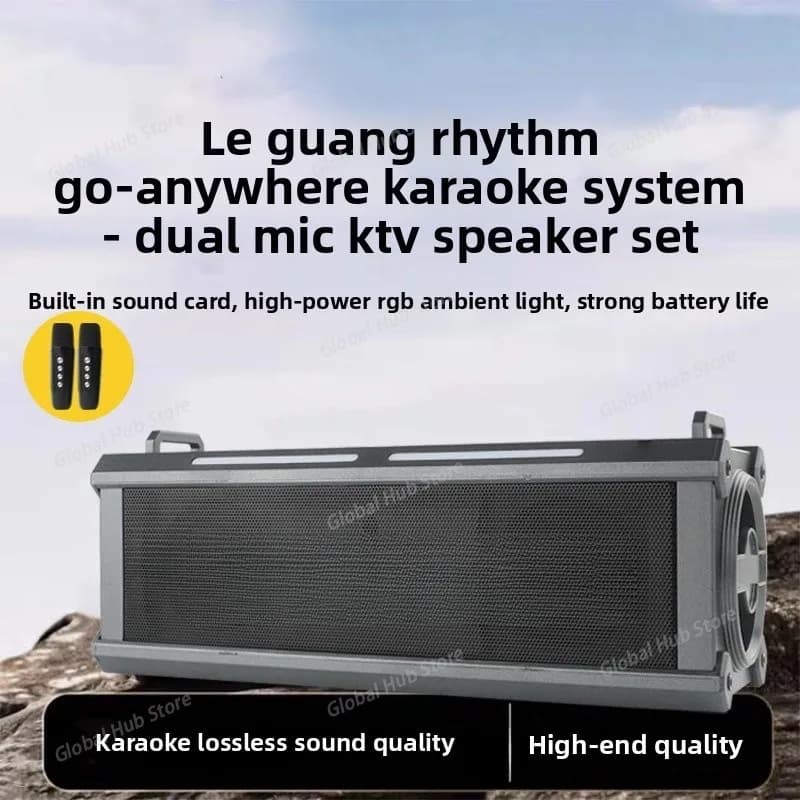 Per KF19 Richiesta di canzoni intelligenti Altoparlante Bluetooth Macchina per karaoke wireless Batteria portatile esterna a lunga durata Alto volume