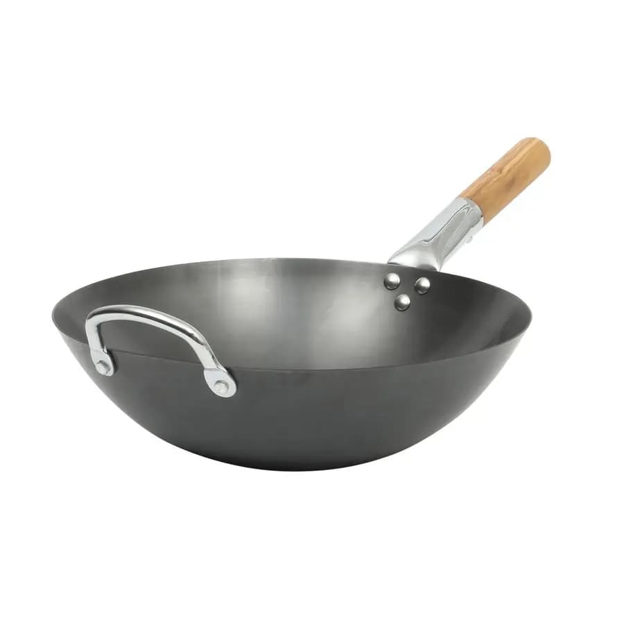 Kitchen Essentials Quick Fire 13,5 Wok carbon steel plate Durable non-stick pan