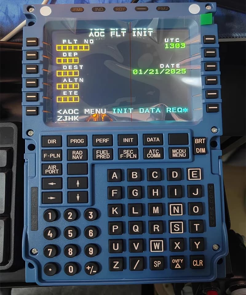 Per pannello di controllo Sim di volo WINWING A3XX MCDU, interfaccia USB professionale per X-Plane/MSFS, Plug & Play