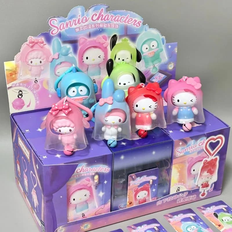 Figure Anime Sanrio Hello Kitty Mymelody Pochacco, Giocattoli Blind Box, Collezione Ghosts Appear and Sprout, Ciondoli, Regali per Ragazze e Ragazzi