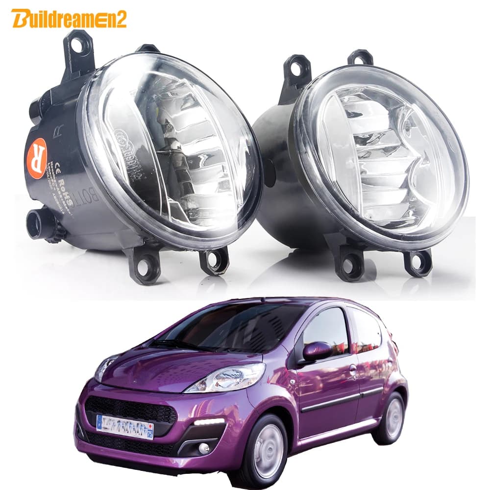 2 pezzi 30W H11 LED gruppo fendinebbia per Peugeot 107 2012 2013 2014 conducente auto + fendinebbia passeggero lampada di marcia diurna DRL
