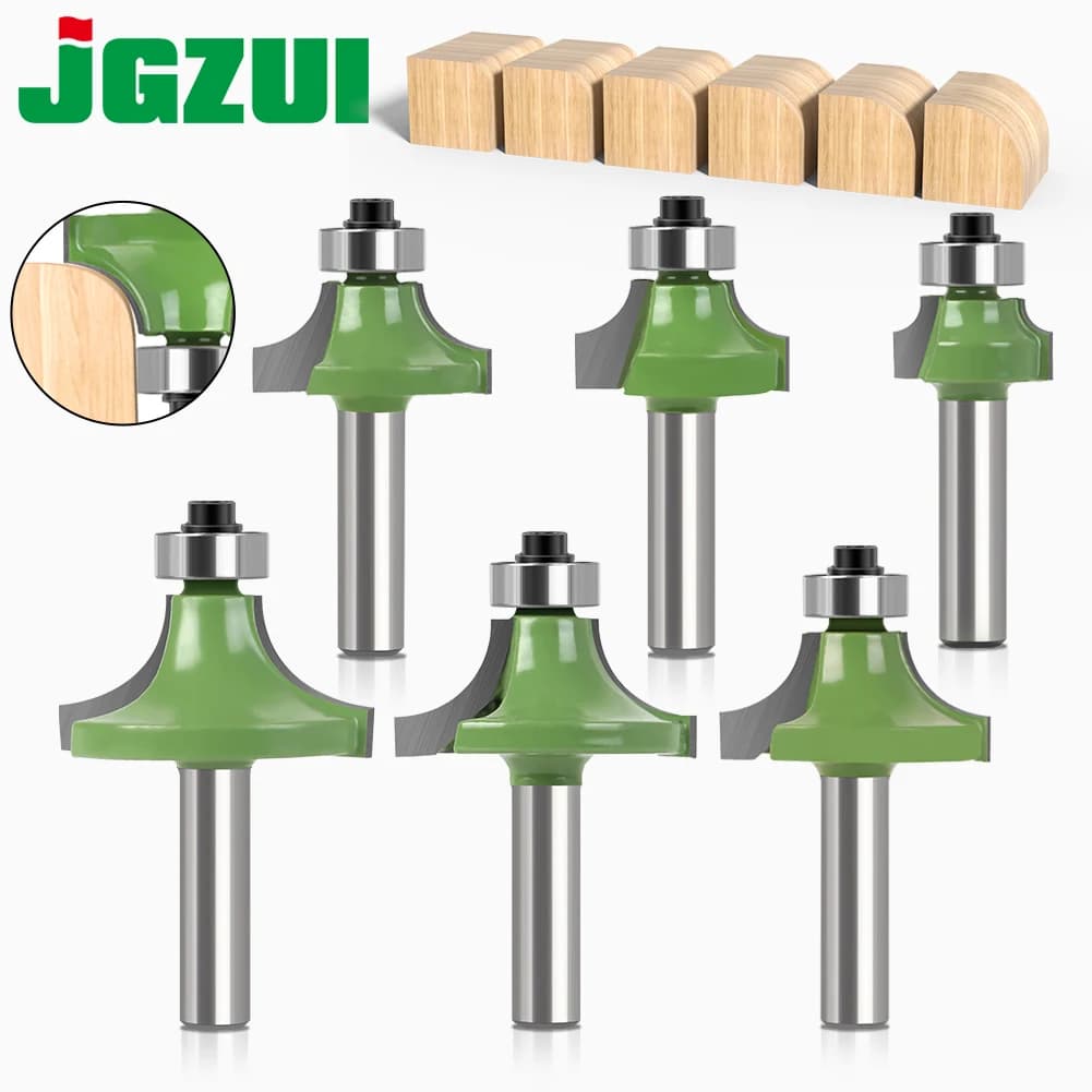 Router di legno Gambo da 8 mm Fresa diritta Trimmer Pulizia Taglio a filo Angolo Rotondo Cove Box Bit Strumento Fresa Nuovo
