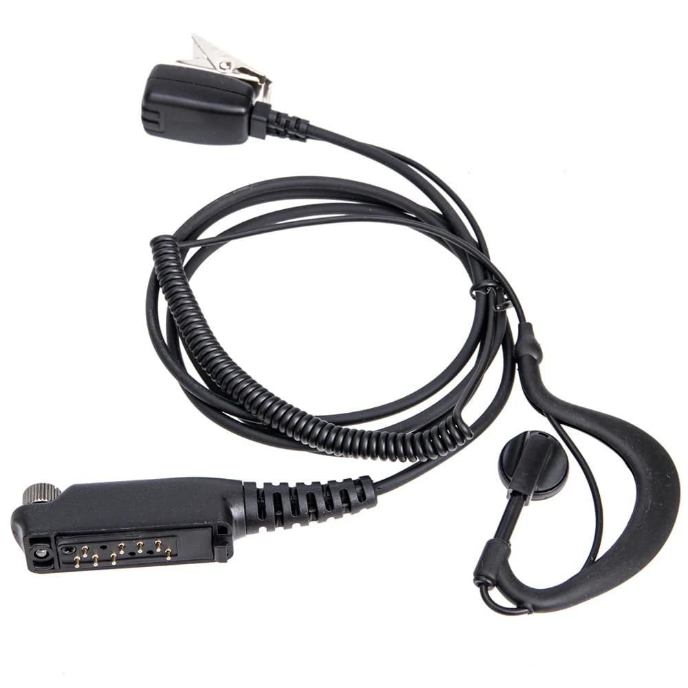 Auricolare PTT per SEPURA STP8000 STP8030 STP8035 STP8038 STP8040 STP8080 Walkie Talkie Radio bidirezionale auricolare Mic nero