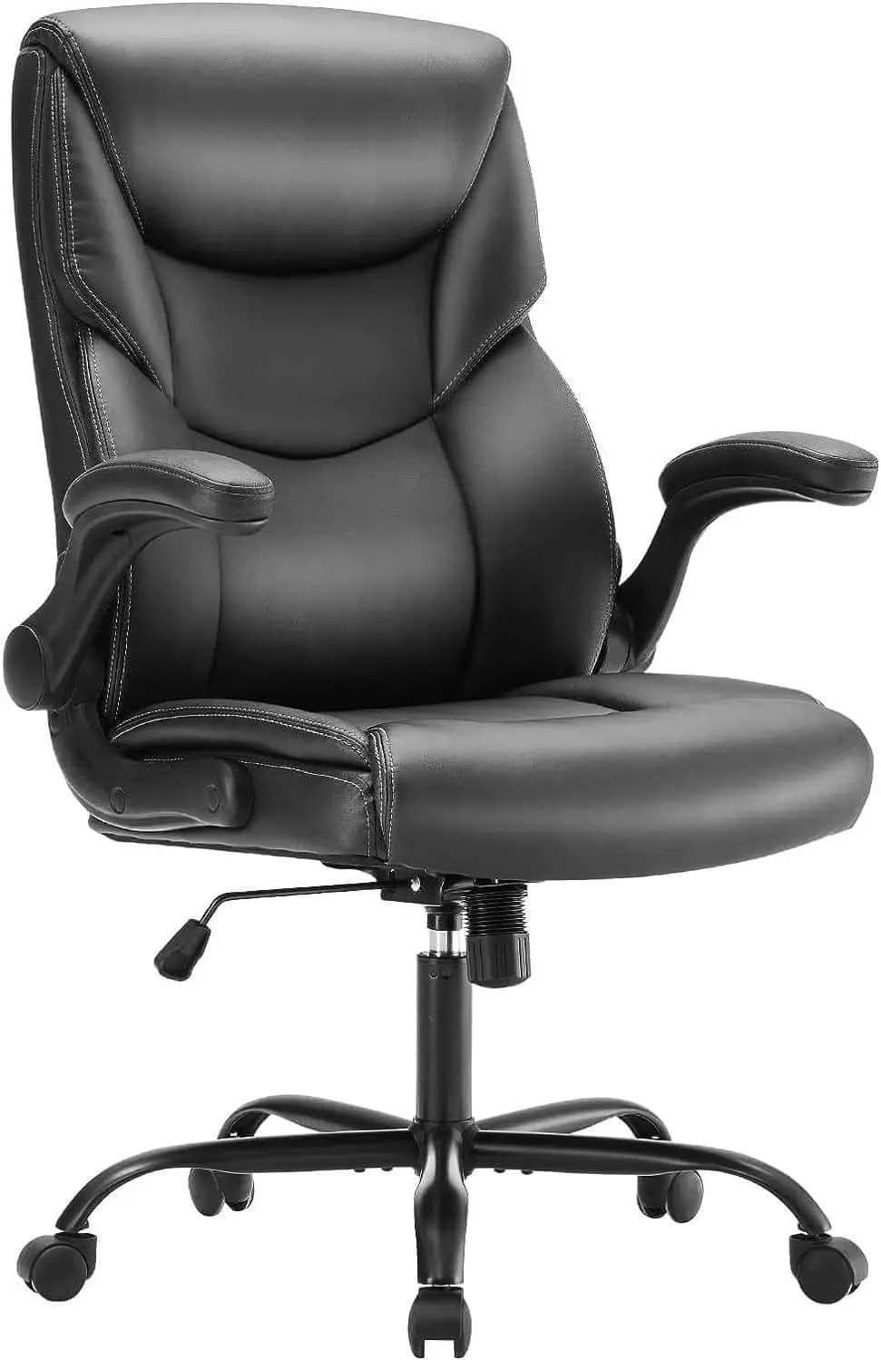 Sedia da Gaming Ergonomica con Altezza Regolabile, Braccioli Ribaltabili, in Pelle PU per Ufficio e Scrivania