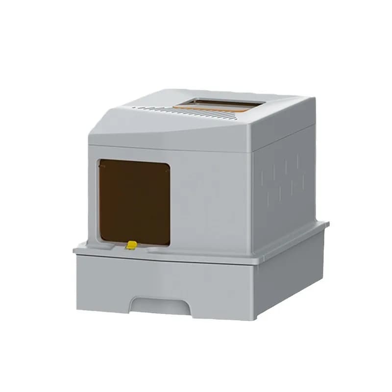 Adatto per lettiera per gatti di grandi dimensioni, completamente chiusa, con toilette superiore e inferiore a prova di odori.