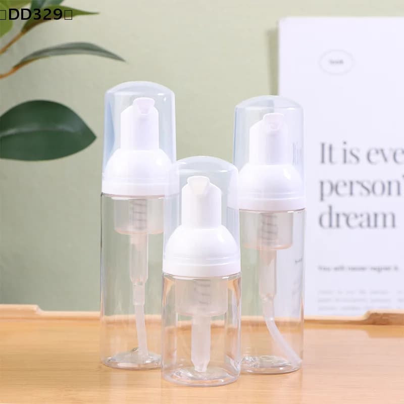 1 pezzo di flacone per sapone schiumogeno da 30/50/60 ml, flacone vuoto in plastica per detergente viso, flacone con pompa per lozione ricaricabile, dispenser per shampoo〔DD329〕