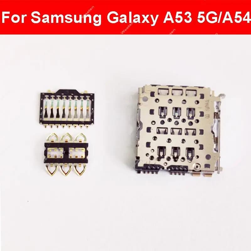Presa adattatore scheda SIM per Samsung Galaxy A53 A536 A54 A546 M34 5G Slot vassoio Sim Presa adattatore scheda SIM Lettore di schede SIM