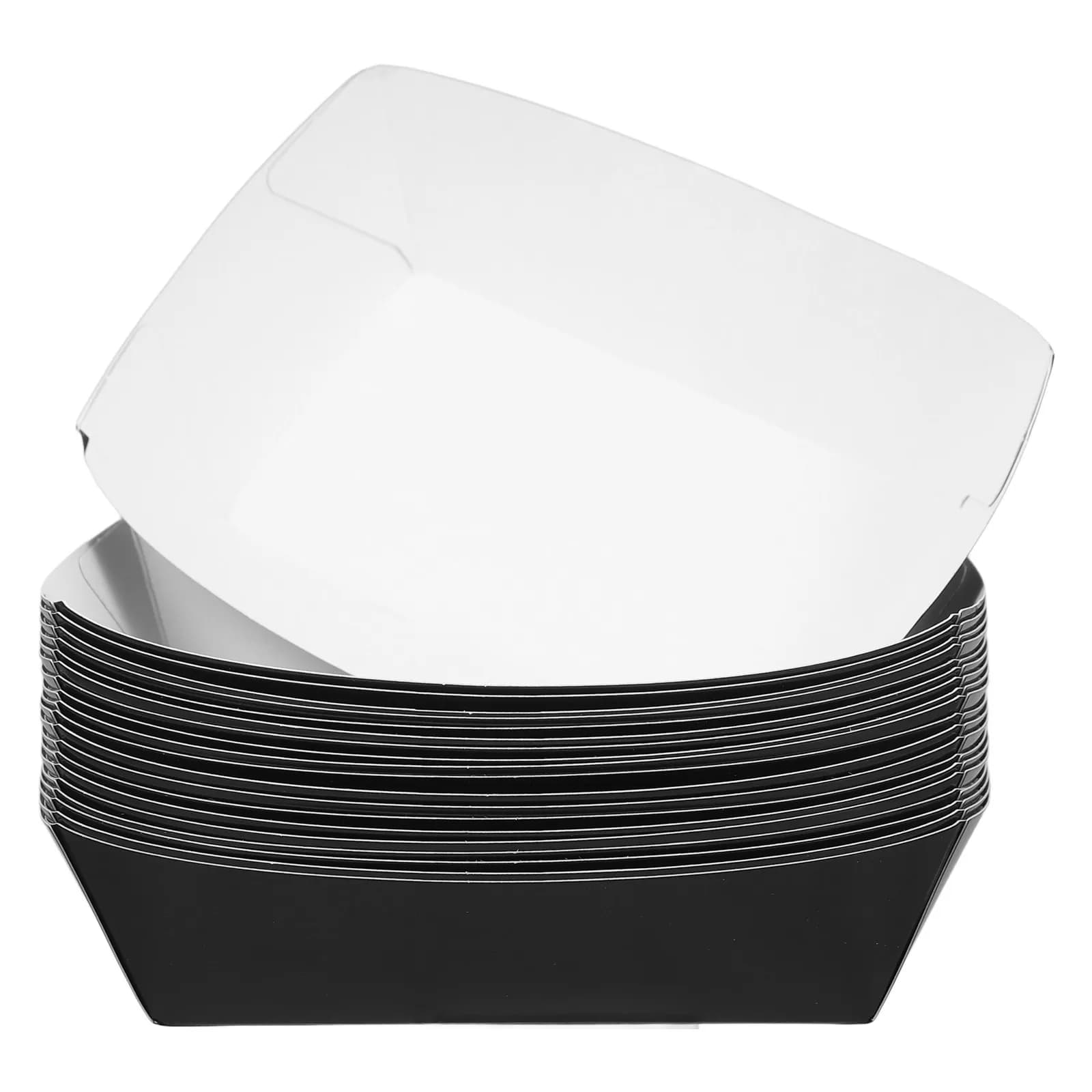 20 Pezzi Scatole Monouso in Carta Kraft per Hot Dog, Contenitori Alimentari Aperti, per Asporto, Preparazione Pasti, Ali di Pollo, BBQ, Anti-perdita, Impermeabili