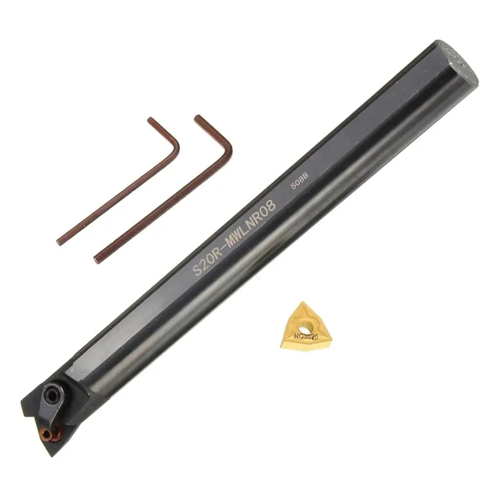 CNC Turning Tool Holder Set with Boring Bar Wrench WNMG0804 Blade for Semi Finishing and Finishing