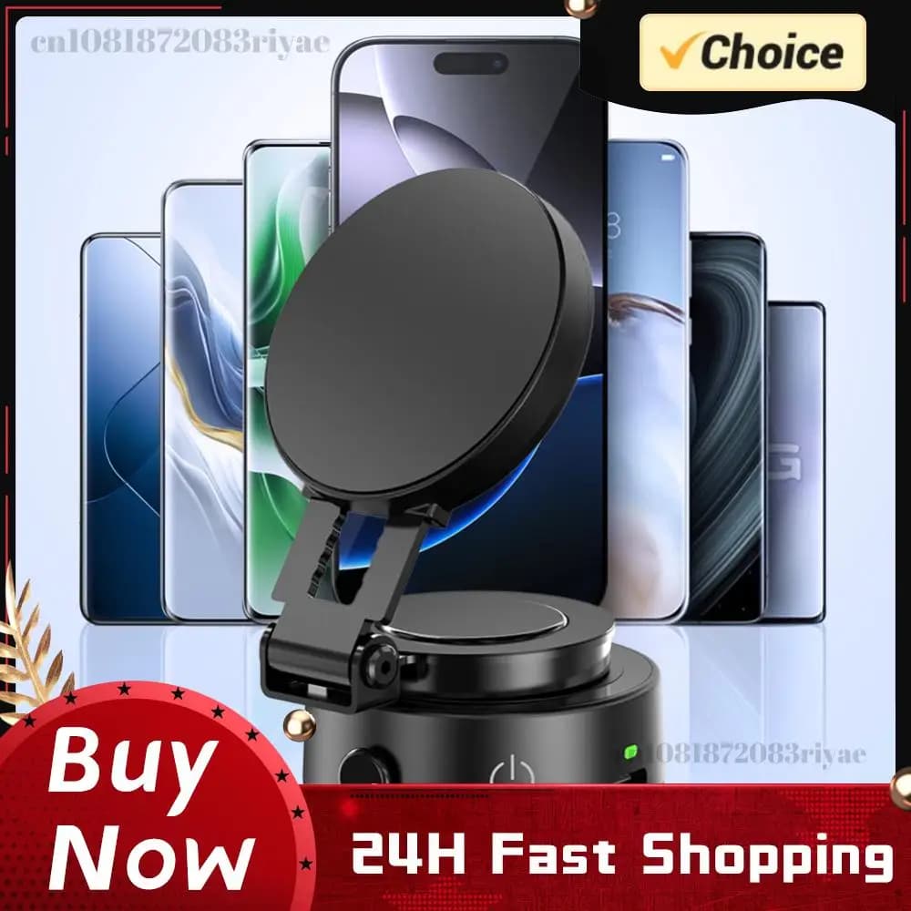 Supporto Magnetico per Telefono da Auto con Ventosa 360° per Magsafe ° Supporto Girevole Pieghevole per Telefono Cellulare con Ventosa Elettrica per iPhone