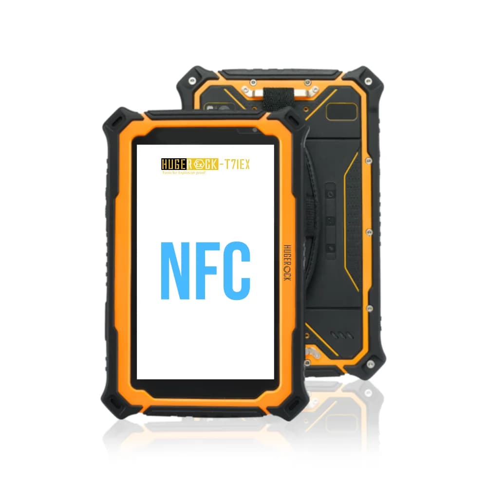 For HUGEROCK T71EX Industrial Android Rugged Tablet Atex IP67 2200nit High-Light NFC Reader/Writer Barcode Scanner Octa Core MTK
