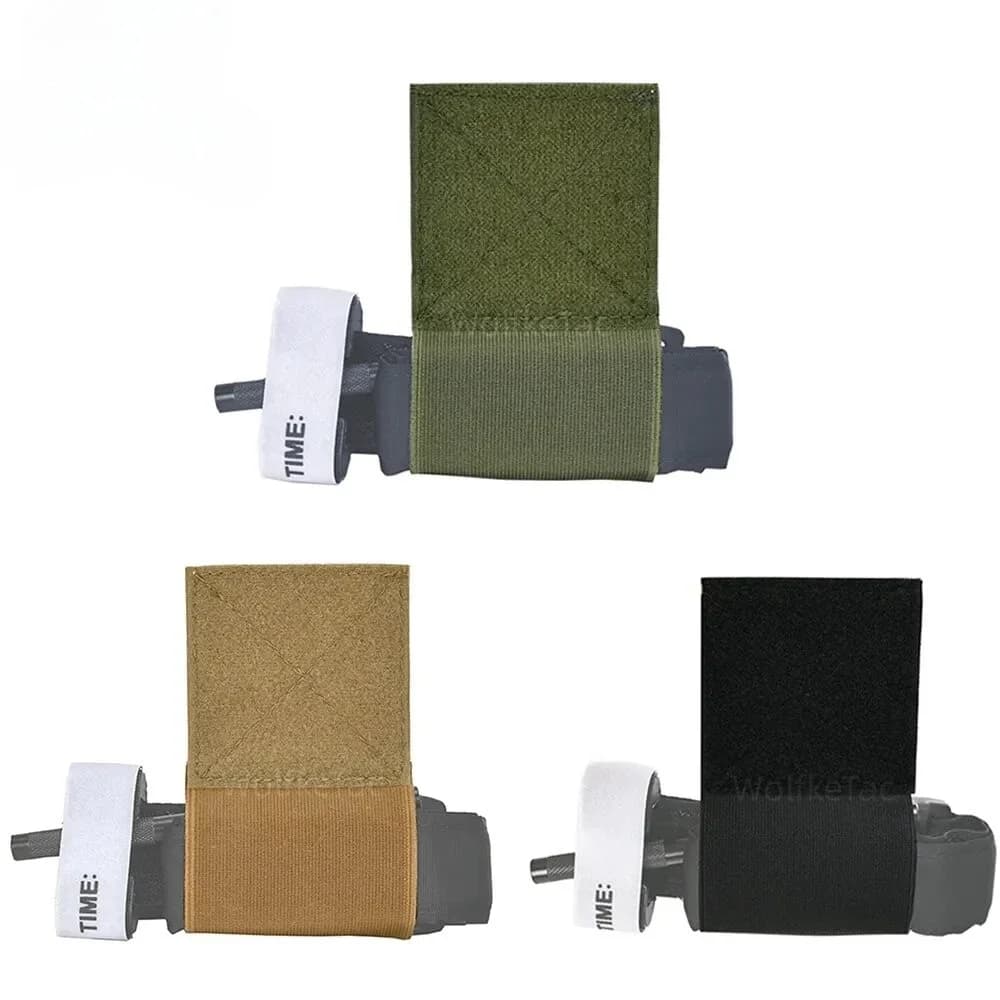 Laccio emostatico elastico supporto TQ custodia di sicurezza con gancio e anello per cintura Molle Tournament Chest Mount accessori per gilet da caccia