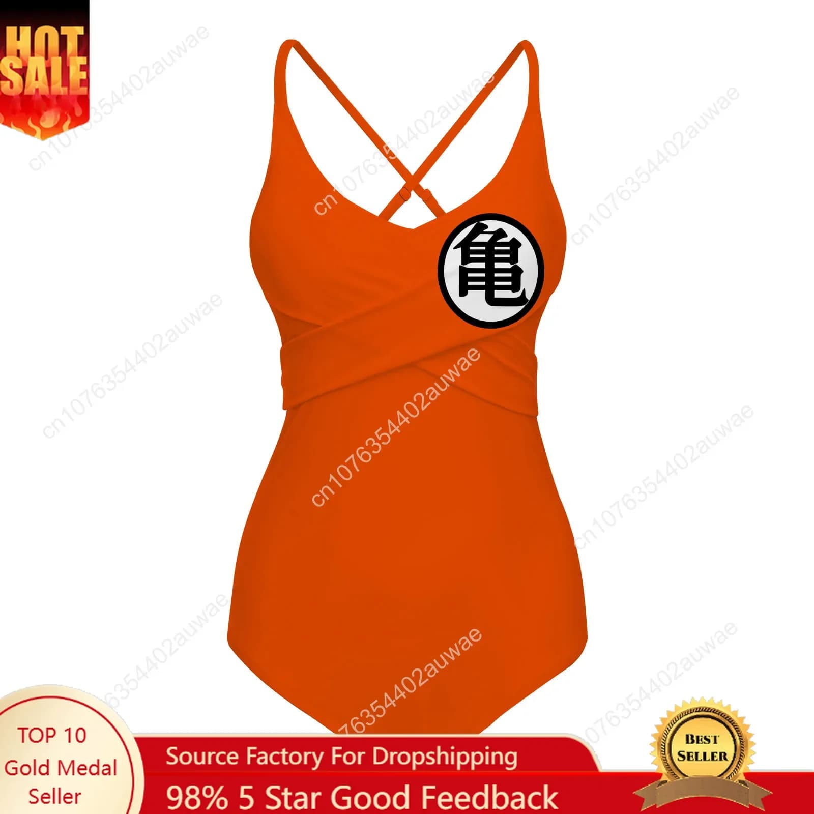 Swimwear with Goku Logo, Dragon Master, for Women, Custom Sexy Bikinis, Custom Beach Costume