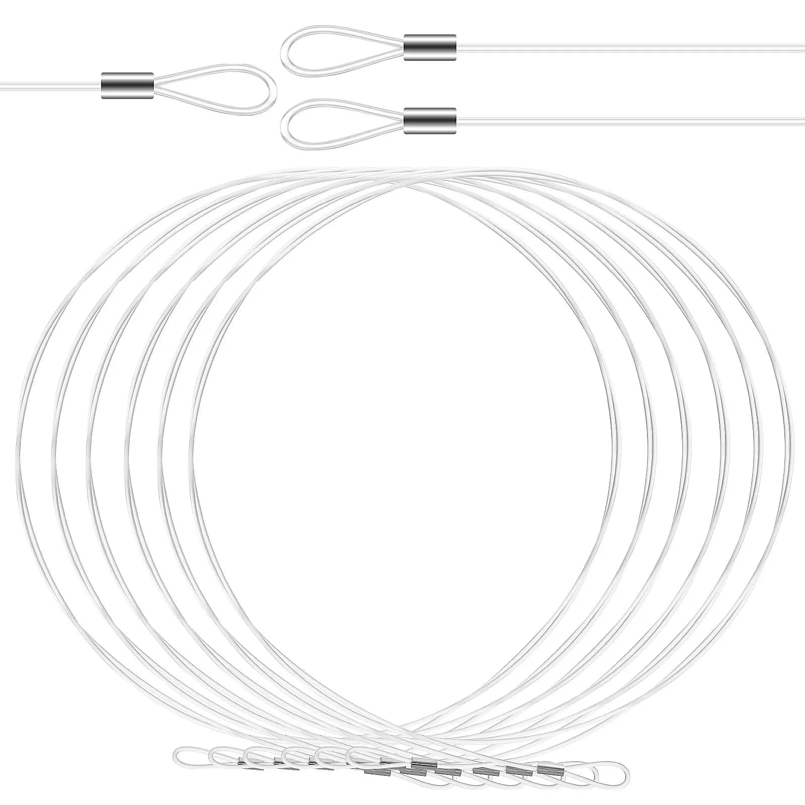 12 Nylon Corde Parts Transparent Resistant With Double Frame Rings, Tele, Curtains, Ornaments, Lamps and Clothes
