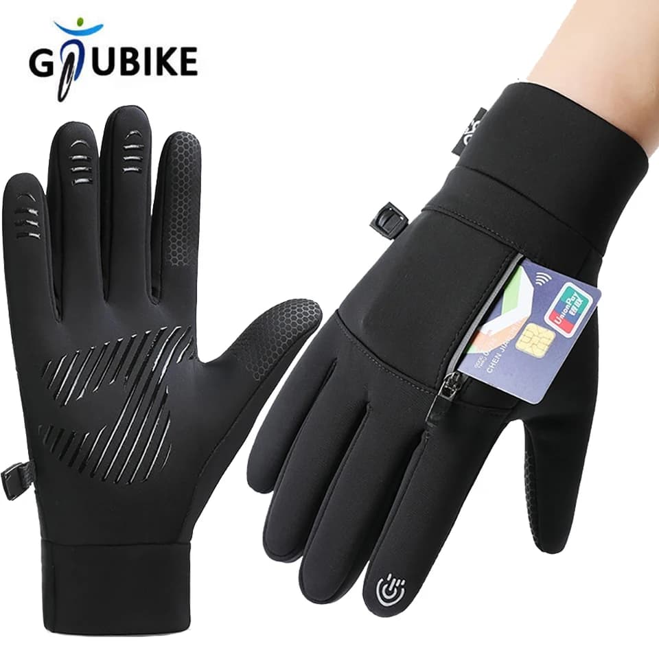 GTUBIKE Uomo Donna Guanti touch screen caldi invernali Guanti da guida per sci da pesca da ciclismo all'aperto antivento impermeabili a prova di freddo