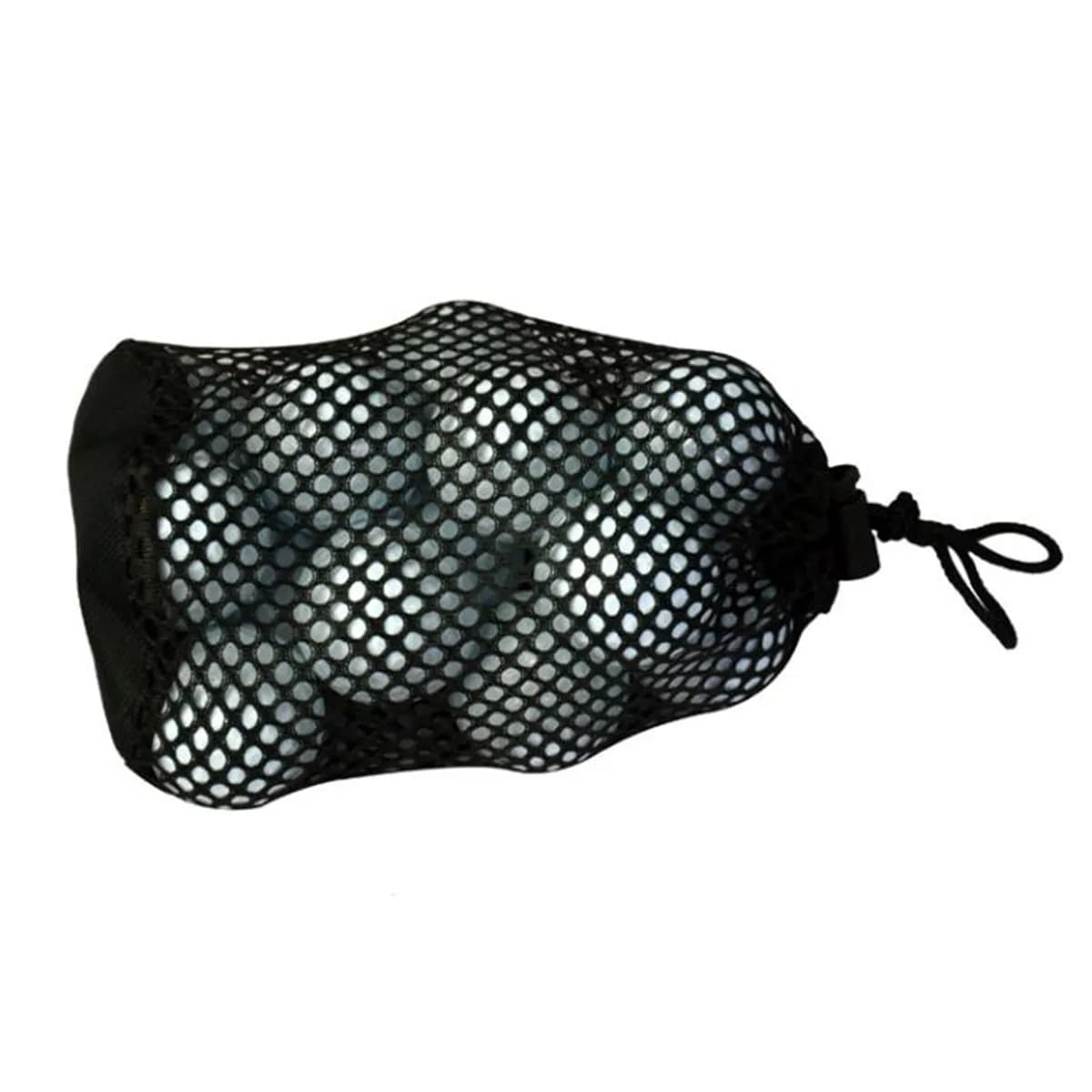 2 Pezzi Sacchetto a Rete per Palline con Chiusura a Coulisse Sicura, Fondo Rotondo, per Palline da Golf, Tennis e Attrezzature Sportive all'Aperto