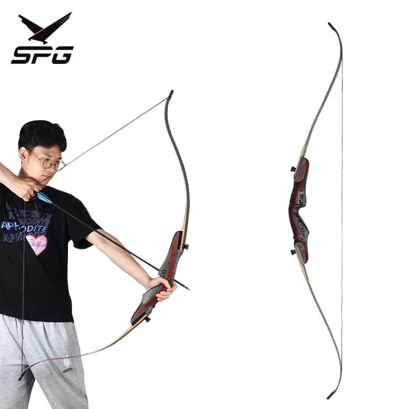 Takedown Recurve Bow And Arrow Set Archery Hunting Wooden Laminate Stabilizer Case Outdoor Sports Archer Adult Accessories