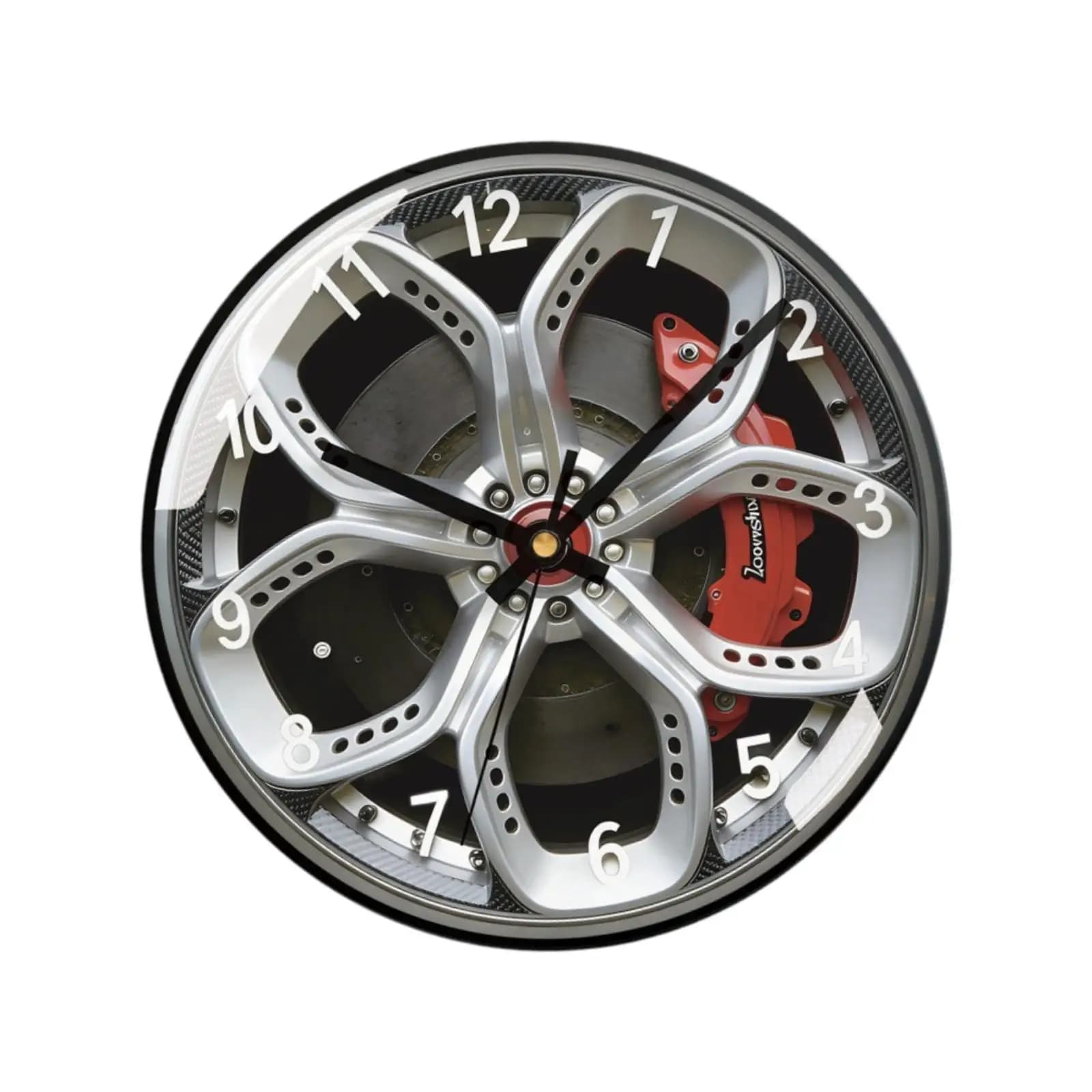 Orologio da Parete a Forma di Ruota, Silenzioso, Orologio da Garage, Orologio Rotondo, per Casa, Camera da Letto, Officina Meccanica