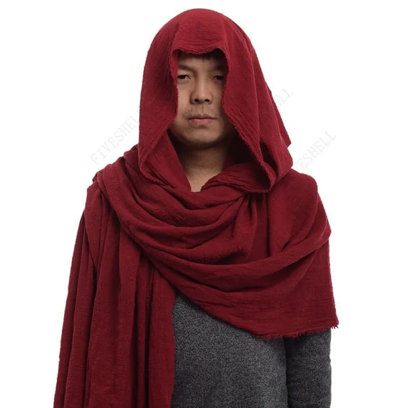 Vintage Pirate Scarf Medieval Hood Cloak Halloween Cosplay Middle Ages Mittelalter Shoulder Cowl