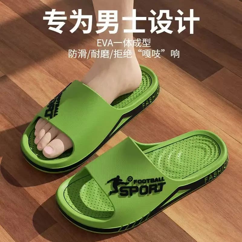 Summer Fashion Slippers For Men Indoor Outdoor Sandals Beach Flip Flop Thick Sole Male Slides Summer Non-Slip Men Shower Slippe