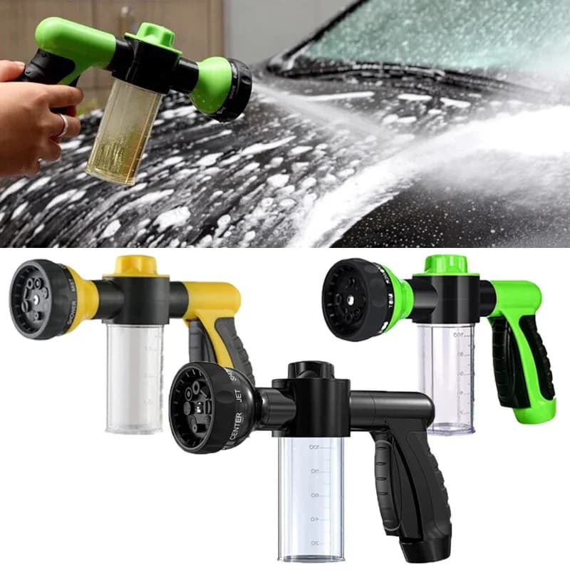 Ugello del tubo di pressione Pistola a schiuma 8 in 1 Pistola a spruzzo a getto Dispenser di sapone Irrigazione da giardino Cavallo Cane Animale Strumento di lavaggio auto Dropshipping