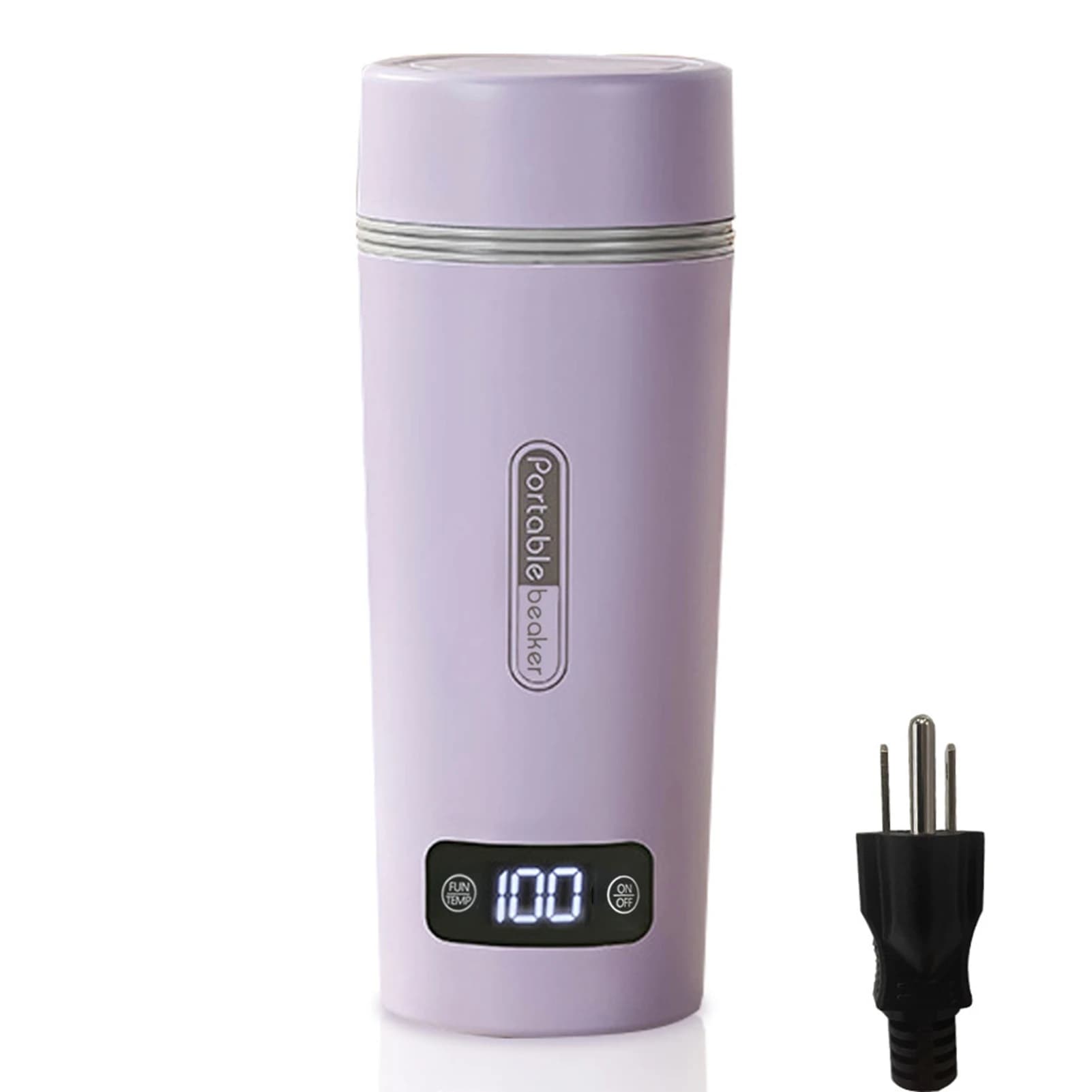 Portable Electric Kettle for Boiling Water 350ml Stainless Steel Anti-Spill Leak Proof Personal Hot Water Boiler with 4 Variable