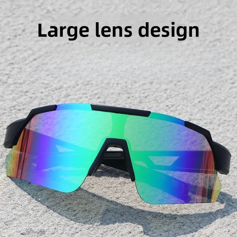 Occhiali da Ciclismo MTB e Strada, Protezione UV400 per Guida, Golf, Escursionismo, Sci, Antivento
