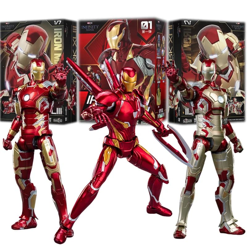 Originale FondJoy Iron Man Tony Stark Legend MK42 MK43 MK50 MK6 fai da te building block giocattoli Action Figure Collection modello Anime