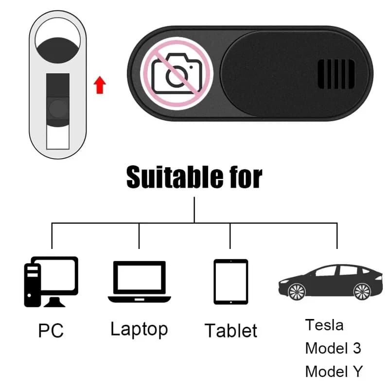 1/2/3/4/5/6/8/10 Pezzi Protezione Copri Telecamera Accessori Console Centrale Blocco Interruttore Scorrevole Webcam Adesivo Decorativo Interno