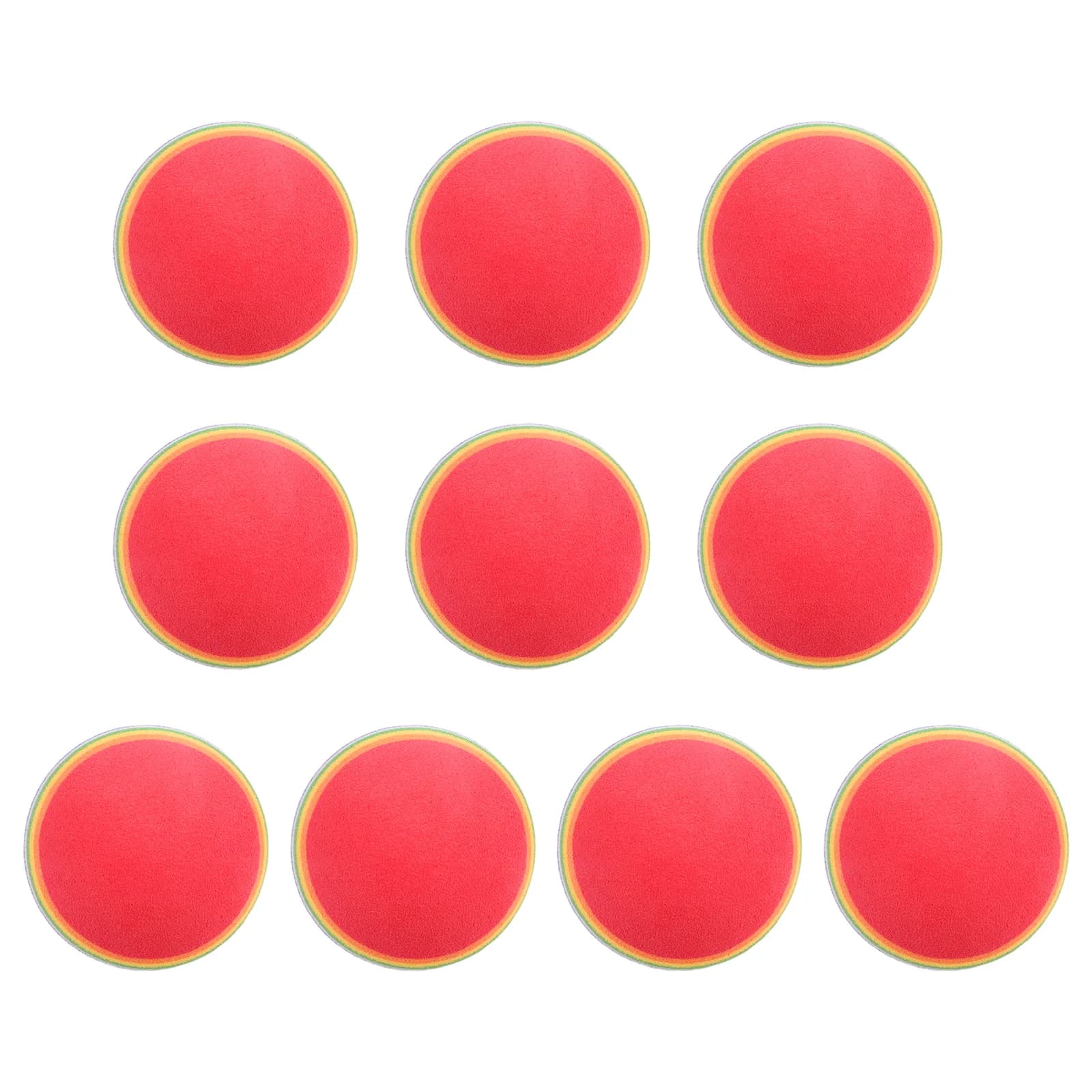 Palline da golf in schiuma da allenamento per altalena da 10 pezzi Pratica indoor Palline in spugna arcobaleno Spugna in schiuma per golfista / Pallina da golf in spugna da tennis