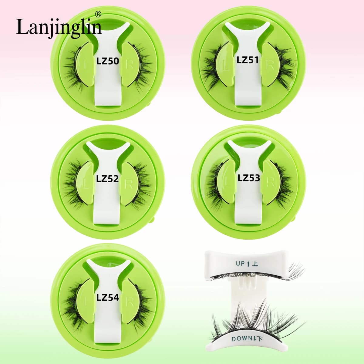 3D Magnetic Fin Eyelash Set with Grips, Reusable Natural Visoon Eyelashes, Professional Tool for Extension Eyelashes