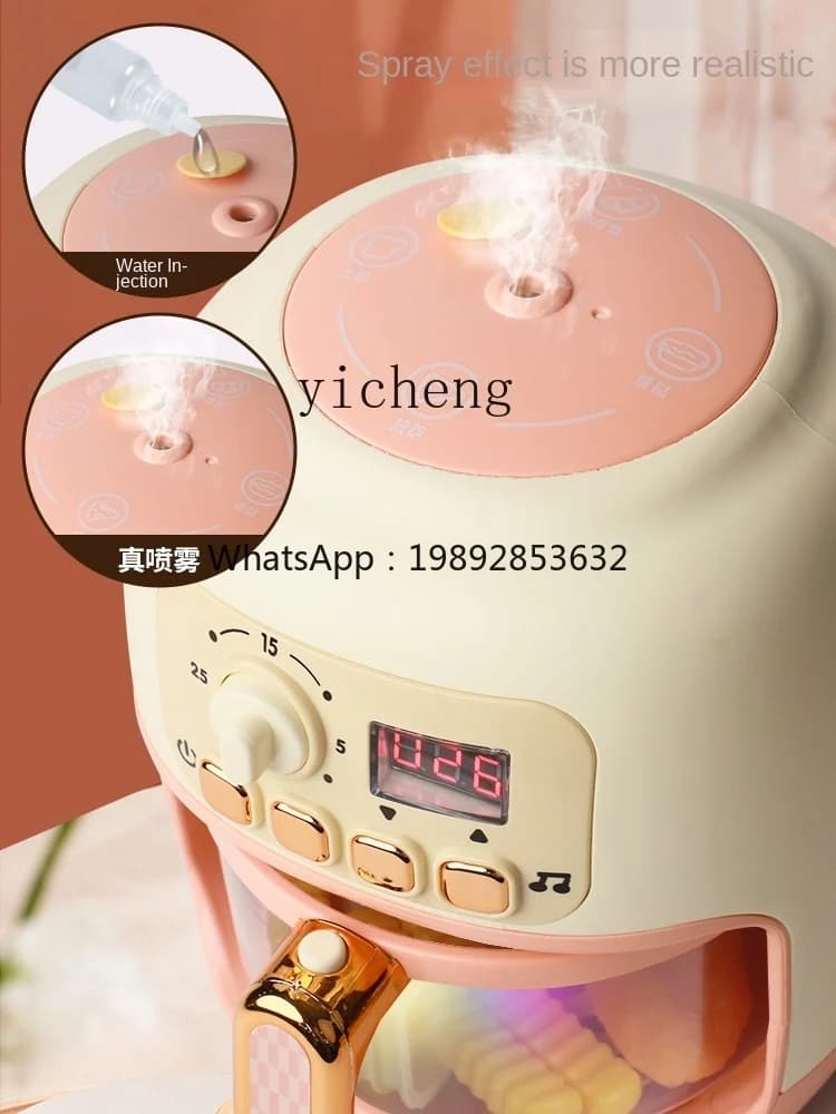Mini Small Kitchen for Kids Air Fryer Toys Simulation Children's Playground Kitchen Vera Cooking Suit
