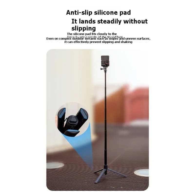 CJSD-Extendable 1.2M Selfie Stick Tripod Mini Supporto a Sgancio Rapido per DJI Pocket 3 Impugnatura per Fotocamera DJI Pocket 3