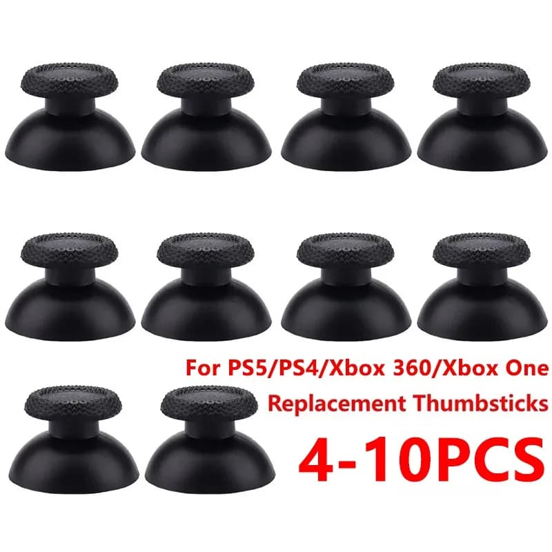 10 pz Pollici di Ricambio per PS5 PS4 PS3 Controller Analogico Thumb Sticks per XBOX ONE Serie 360 Joystick Caps Parti di Riparazione