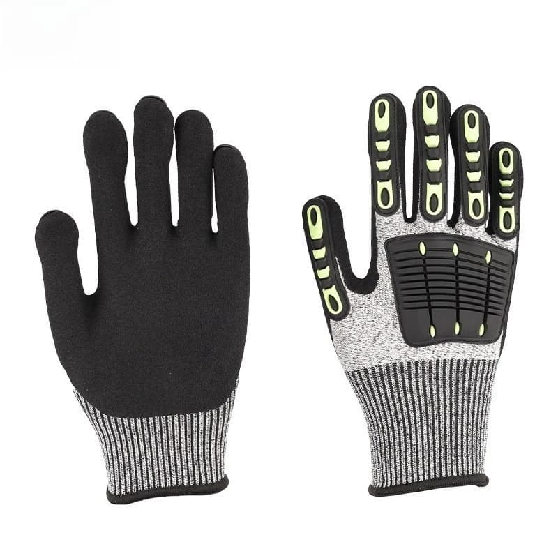 Guanti antitaglio, guanti di protezione del lavoro di grado 5, nitrile antiscivolo e resistenti all'usura Super fabbrica all'ingrosso e distribuzione