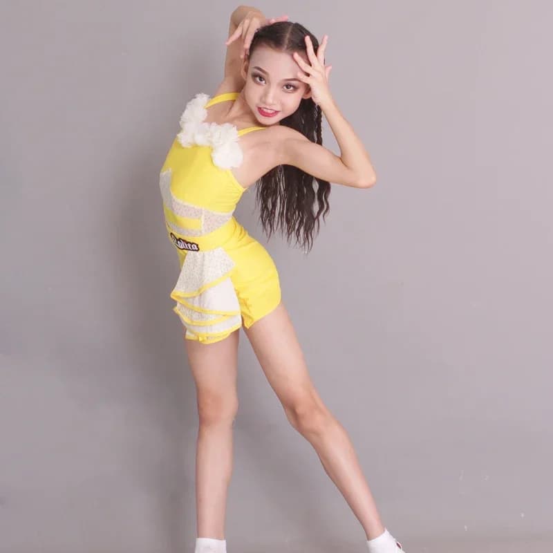girls performance dress dance dress children's high-grade dress dance skirt practice regulation Latin training