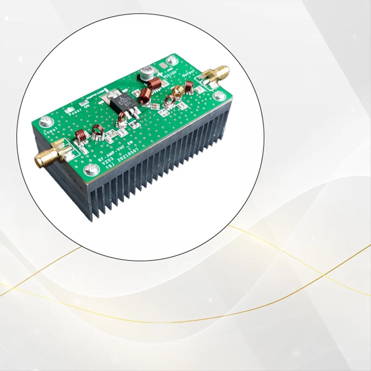 A51I 6W Amplificatore di potenza VHF FM 88-108Mhz 12V per radioamatori Trasmettitore FM Walkie-Talkie AMP