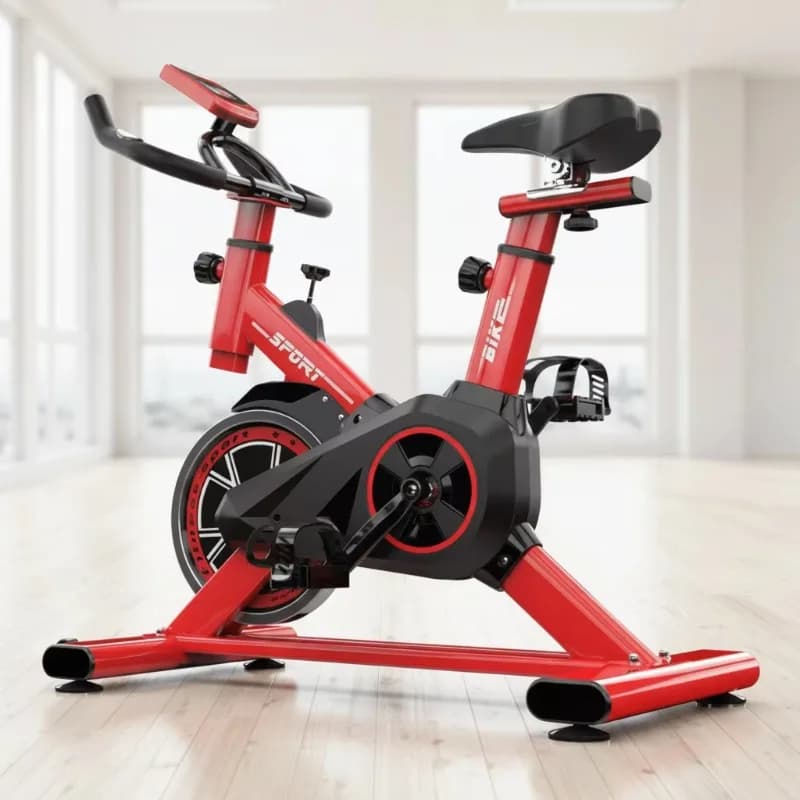 YTYIN Spin Foldable portable bike for indoor steel exercises with belt transmission system for aerobic cycling training machine for home use