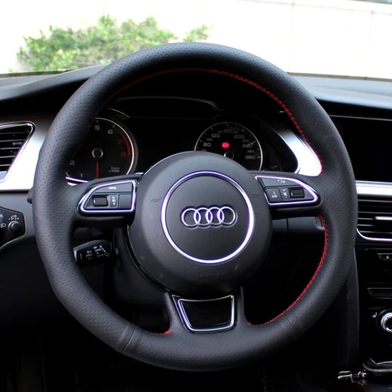 For Audi A3 8V Sportback A4 B8 Avant A5 A6 C7 A7 G8 A8 Q3 Car cover in genuine black suede sewn by hand