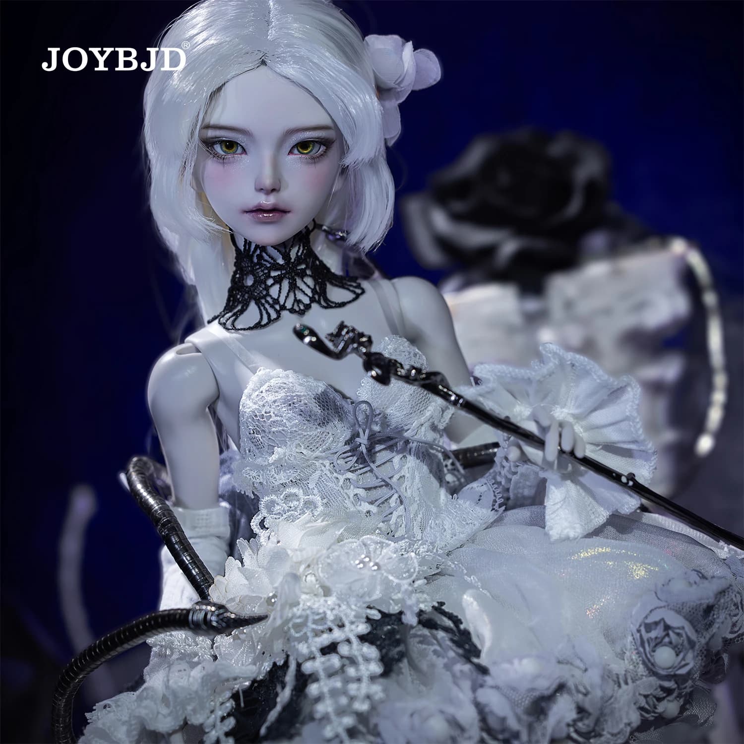 JOYBJD 1/4 Roki Set Completo A BJD Stile Gotico con Corpo Retrò Bowen MSD, Bambola Articolata in Resina