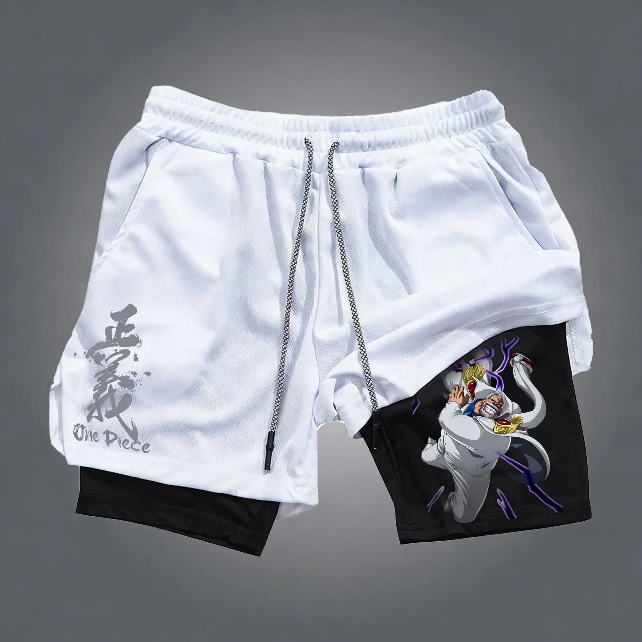 ONE PIECE Shorts Double-layer, men's and women's, summer, new, for swimming and fitness, fast drying, breathable, 2 in 1