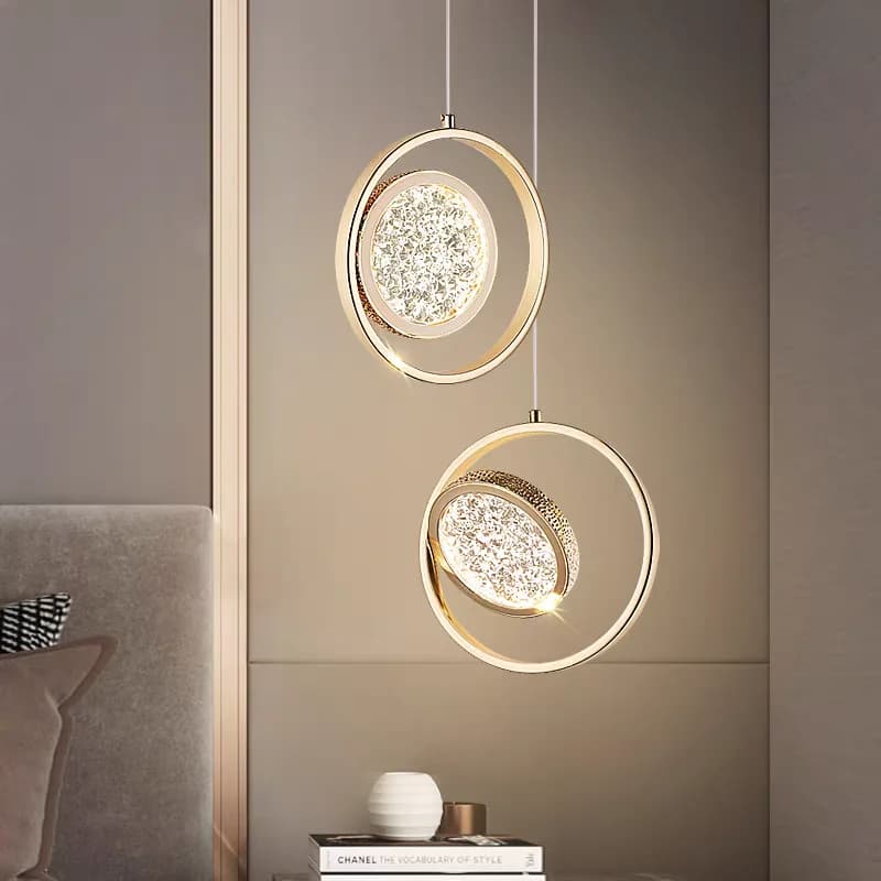 Lampada a Sospensione Artistica di Lusso, Luci LED di Alta Gamma per Camera da Letto, Lampade da Comodino, Decorazione Creativa per Ingresso e Soggiorno