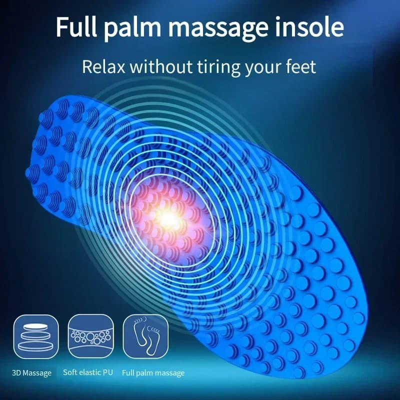 Sottopiede per massaggio con bordo per pressione dito per uomini e donne Allevia l'affaticamento del piede Scarpe Solette Cuscinetto sportivo morbido Scarpe casual Pad 1